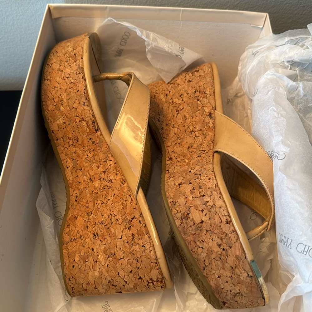 Jimmy Choo Sandals nude size 7